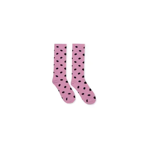 A Monday Kikki Socks Mini Dot Print Mauve Mist